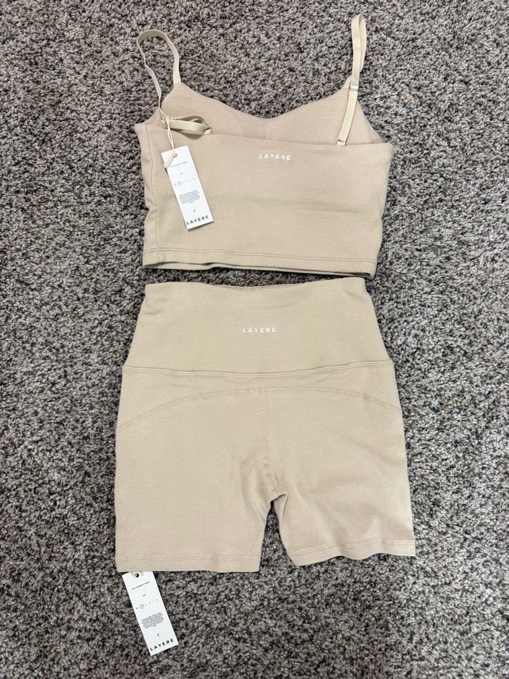 Layere Organic Cotton Bra & Biker Shorts Set - Picture 2 of 2